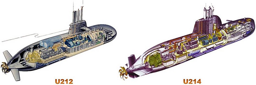 German Type 212 and 214 submarines