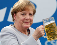 Merkel, beer