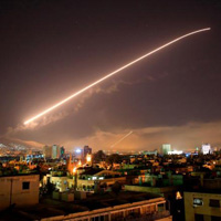 Missile over Syria